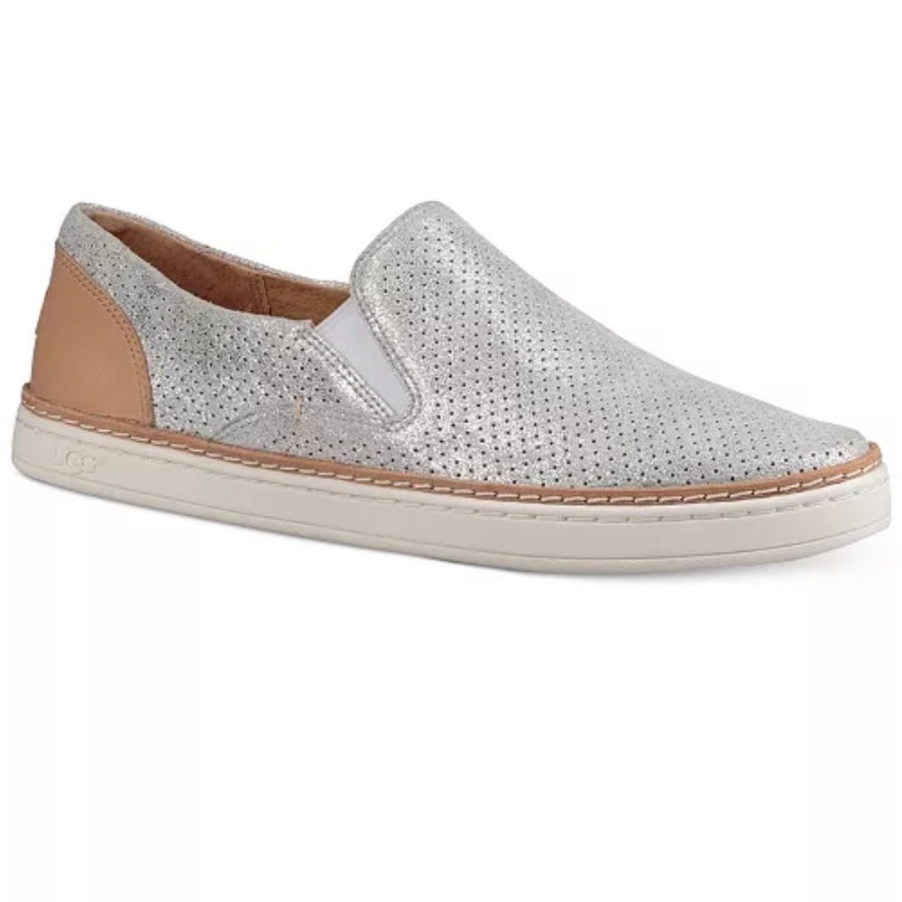 Ugg Adley - Silver and Tan Slip-On Sneakers